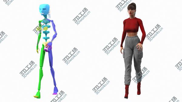 images/goods_img/20210312/Light Skin City Style Woman Rigged 3D model/3.jpg
